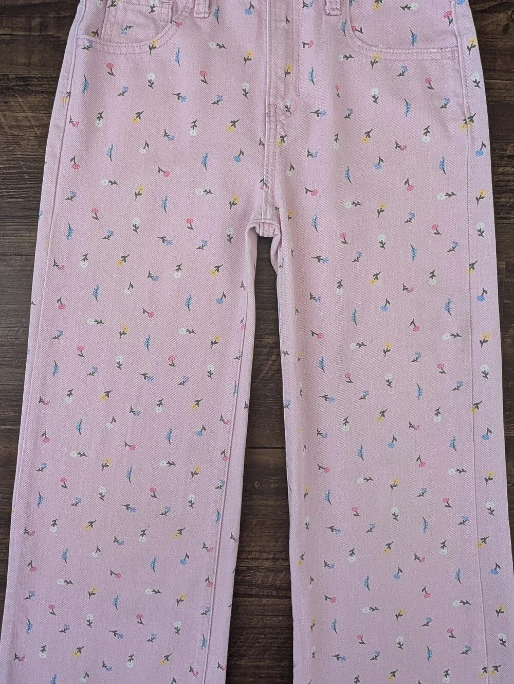 Old Navy Pink Floral Jeans
